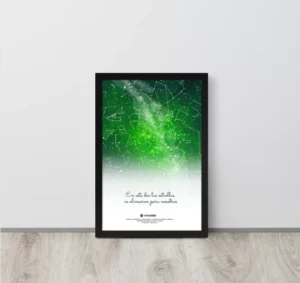 Mapa estelar patrones de colores - Verde